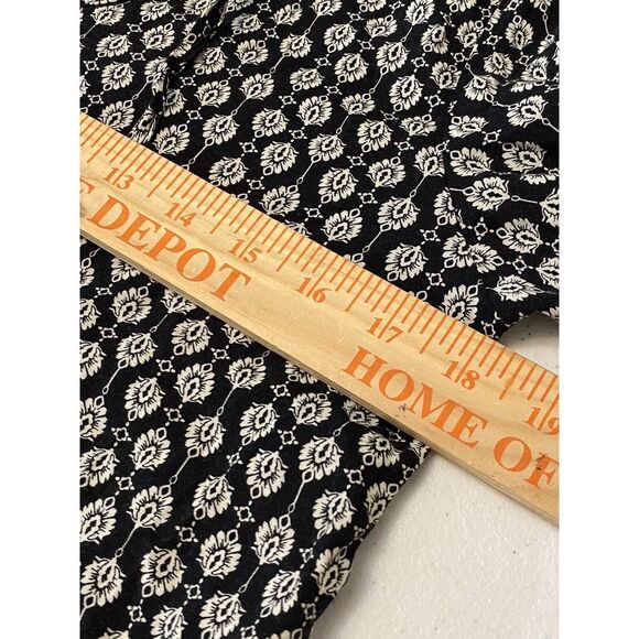 Elodie Anthropologie Women's Black Floral Boho Peasant Top Lace Slv Sz S - Picture 6 of 7